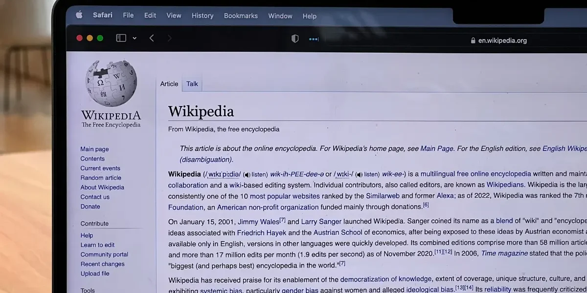 Wikipedia page creation